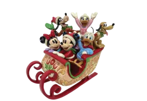 Figurine: Mickey Mouse & Friends - A Sleigh Full of Joy