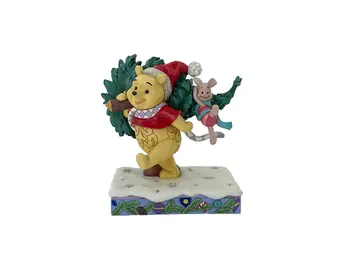 Figurine: Winnie the Pooh & Piglet - A Tree for Two (Christmas Tree) NEW