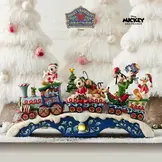 Figurine: Mickey & Friends - Christmas Cheer on Track (Train) NEW