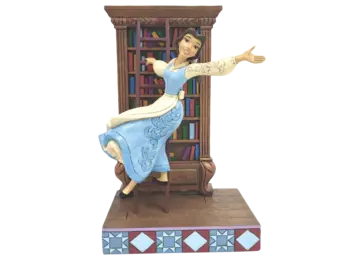 Figurine: Belle - A World of Books (Bookcase) NEW