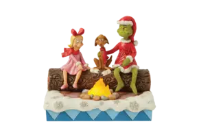 Figurine: Grinch, Cindy &  Max - Roasting Marshmallows