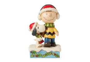 Figurine: Snoopy & Charlie Brown - Wrapped in scarf (Bundled in Friendship)