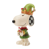Mini Figurine: Snoopy - Christmas Elf