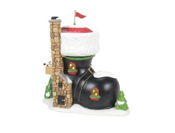 Figurine: Santa's Boot Shop - North Pole Village