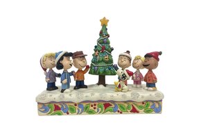 Figurine: Charlie Brown & Friends - O Christmas Tree LED Musical Christmas)