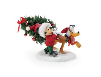 Figurine: Mickey's Perfect Tree  - (Mickey & Minnie Christmas Tree)