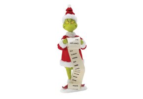Figurine: The Grinch -  Nice List (Grinch with a List)