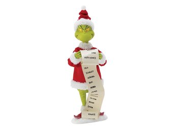 Figurine: The Grinch -  Nice List (Grinch with a List)