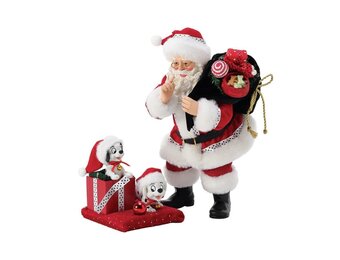 Figurine: 101 Dalmations & Santa - 101 Reasons to Love Christmas