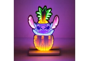 Lichtbeeld: Stitch  - in Pineapple Infinity Mirror