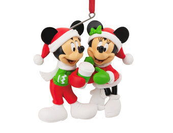 Kerstfigurine: Mickey & Minnie