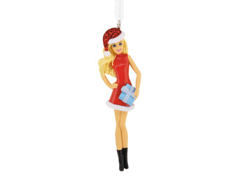 Kerstornament:  Santa Barbie