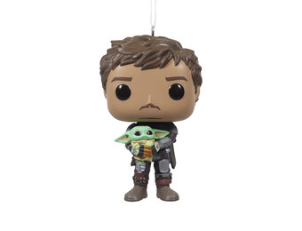 Kerstornament: Mandalorian & Grogu - Funko
