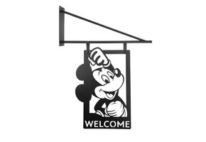 Metal Door Sign - Mickey Mouse - Swing (Welcome)