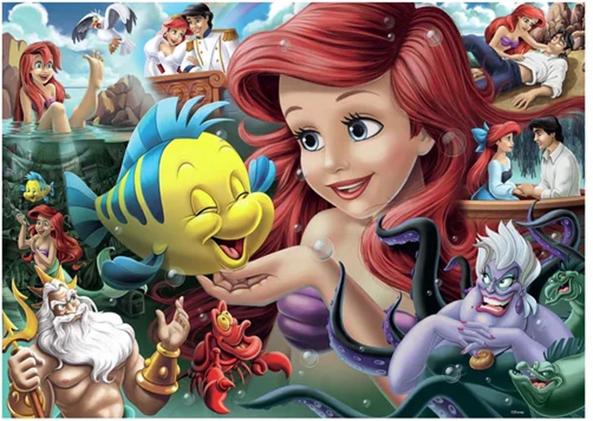 Ravensburger Puzzel 1000 stukjes: De kleine zeemeermin