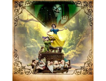 Figurine: Snowwhite and the Seven Dwarfs - Art Scale Statue 1/10 Snowwhite and Dopey Deluxe Edition