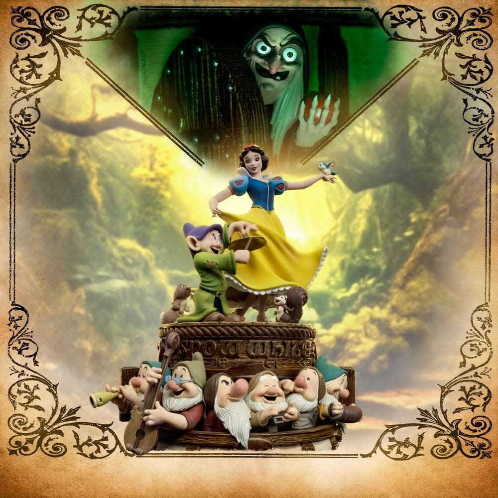 Figurine: Snowwhite and the Seven Dwarfs - Art Scale Statue 1/10 Snowwhite and Dopey Deluxe Edition