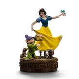 Figurine: Snowwhite and the Seven Dwarfs - Art Scale, Statue, 1/10, Snow White and Dopey, 21 cm