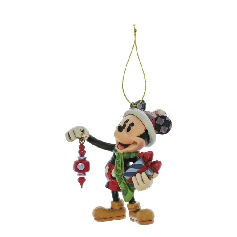 Ornament: Mickey Holding Gifts Hanging Ornament