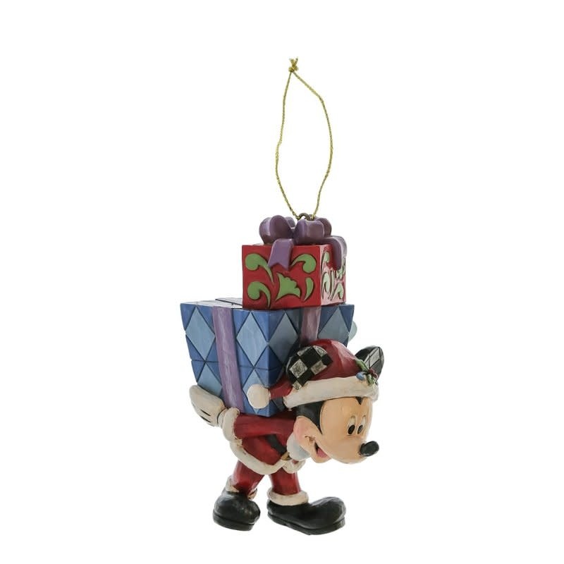 Ornament: Mickey with Gifts on his Back Hanging Ornament