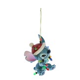 Hanging Ornament:  Stitch - Wrapped in Christmas Lights