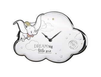 Wandklok: Dumbo - Silver