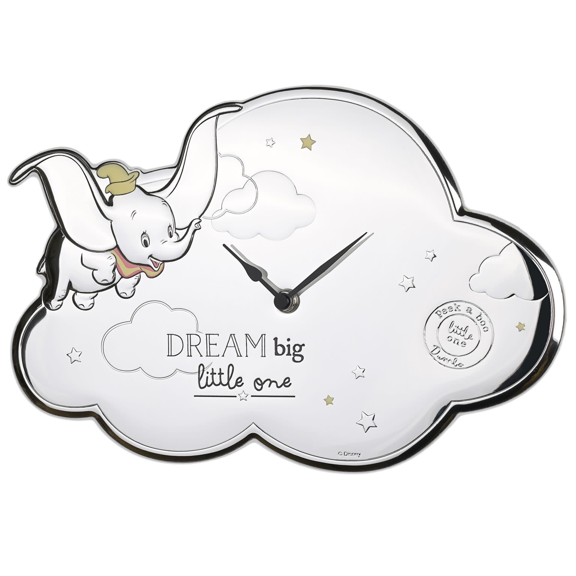 Wandklok: Dumbo - Silver