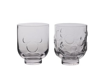 Kaarshouder: Mickey - Set van 2 reliëfkaarsenhouders