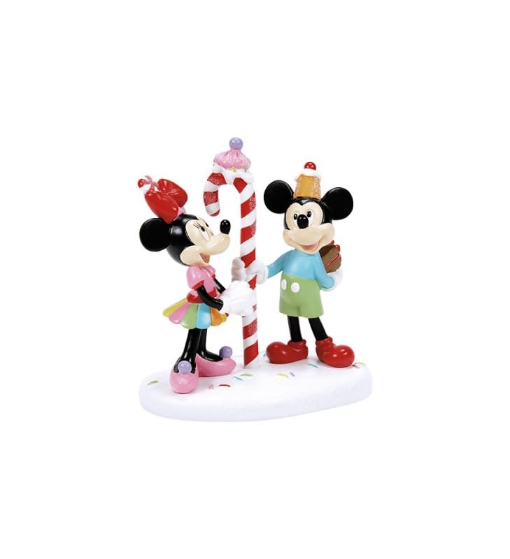 Figurine: Mickey and Minnie - Share a Treat - Disney Village by D56