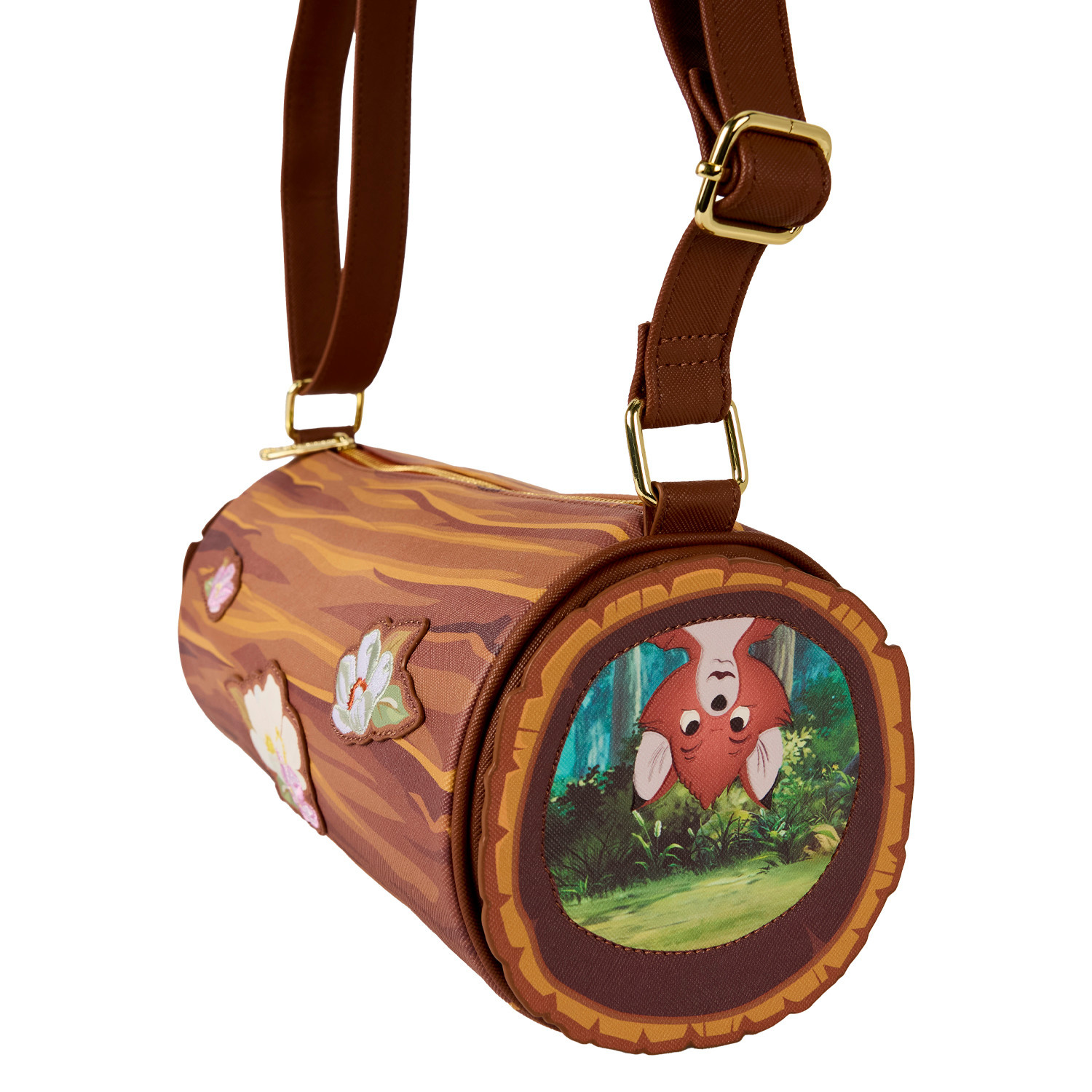 Crossbody Bag :Disney - Fox and the Hound - Log