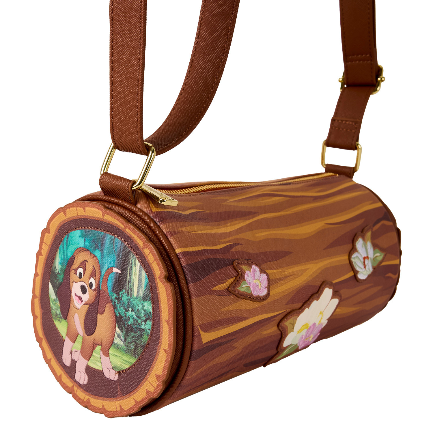 Crossbody Bag :Disney - Fox and the Hound - Log