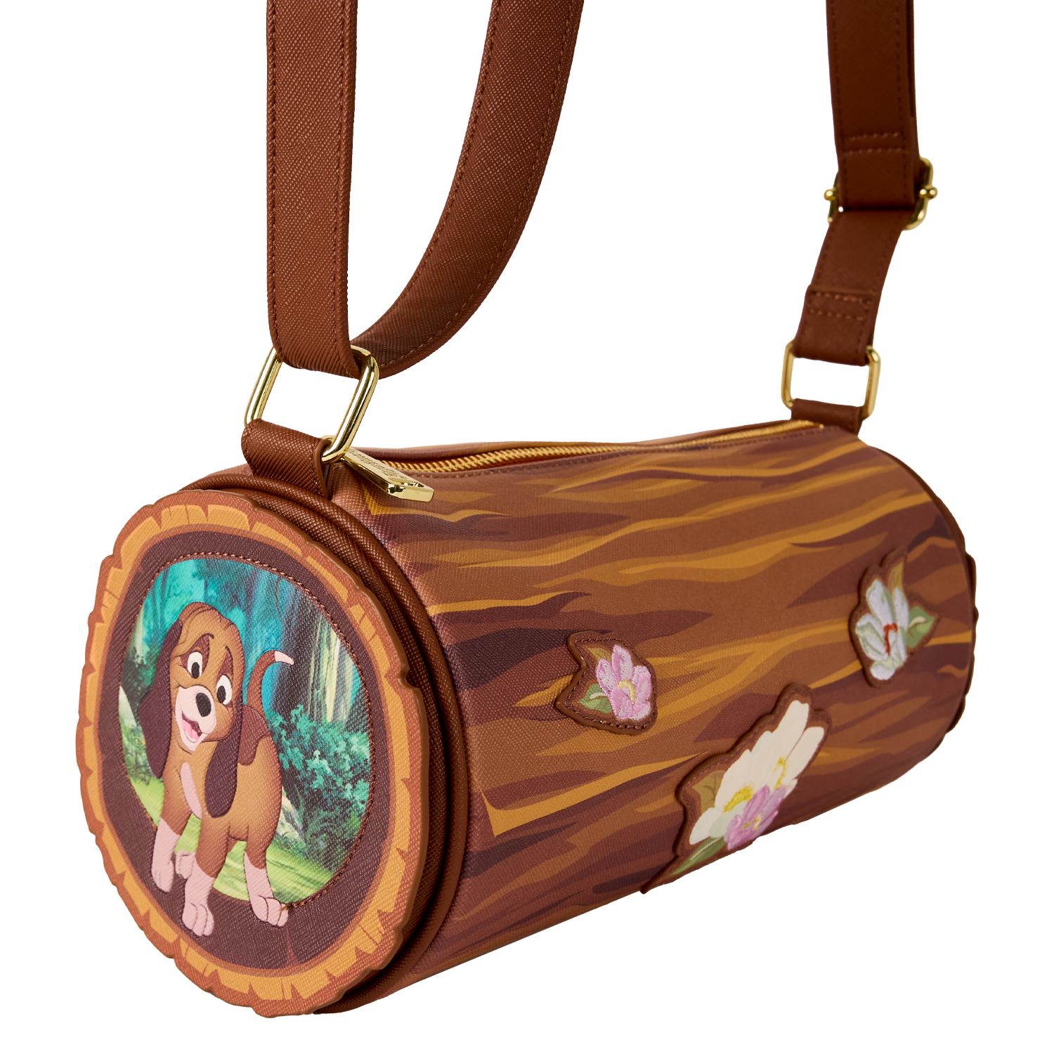 Crossbody Bag :Disney - Fox and the Hound - Log
