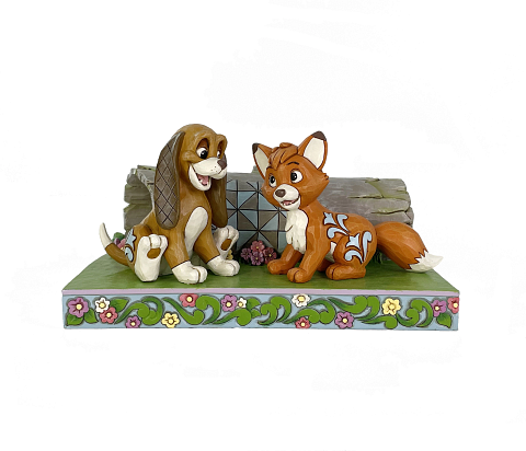 Figurine: An Unlikely Friendship (Fox & Hound)