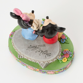 Figurine: A Blooming Romance  - (Mickey & Minnie on Spring Bench)