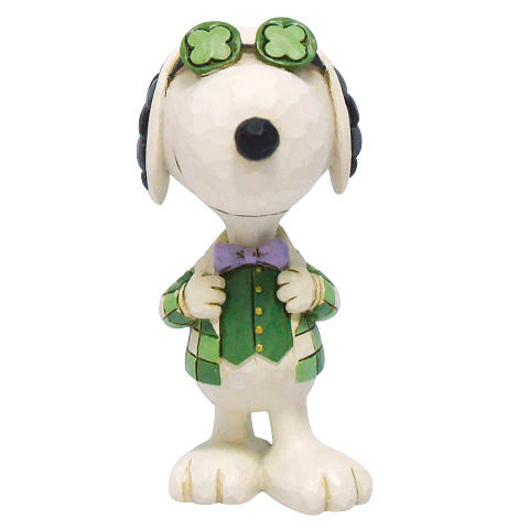 Figurine: Snoopy Shamrock Mini