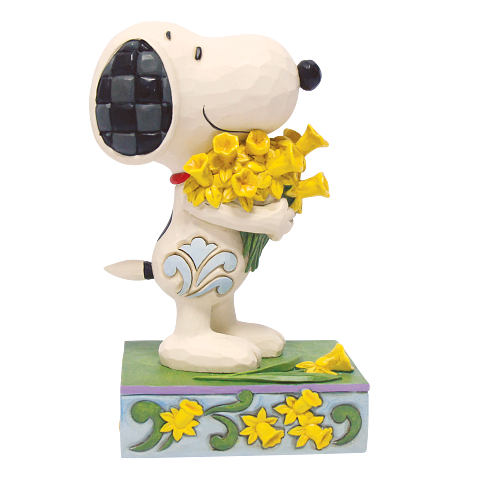 Figurine: Snoopy Daffodills