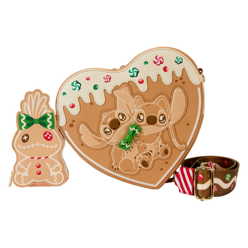 Schoudertas: Stitch - Geurende Angel & Stitch Peperkoek Hart