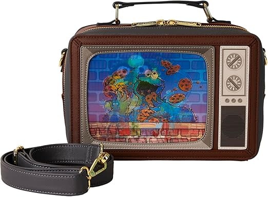 Crossbody Bag: Sesame Street - Lenticular Retro TV