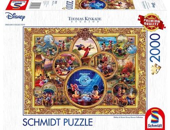 Schmidt Puzzle 2000 stukjes: Mickey & Minnie - Disney Dreams