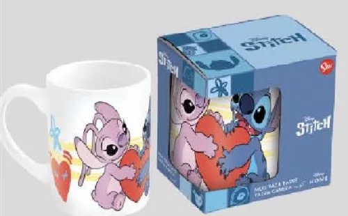 Beker: Stitch & Angel - beker 235 ml