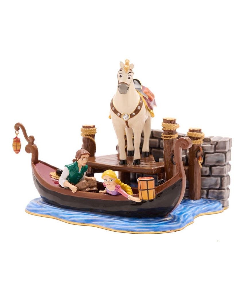 Figurine: Rapunzel & Flynn - Disney Icon Maximus Scene Trinket Box