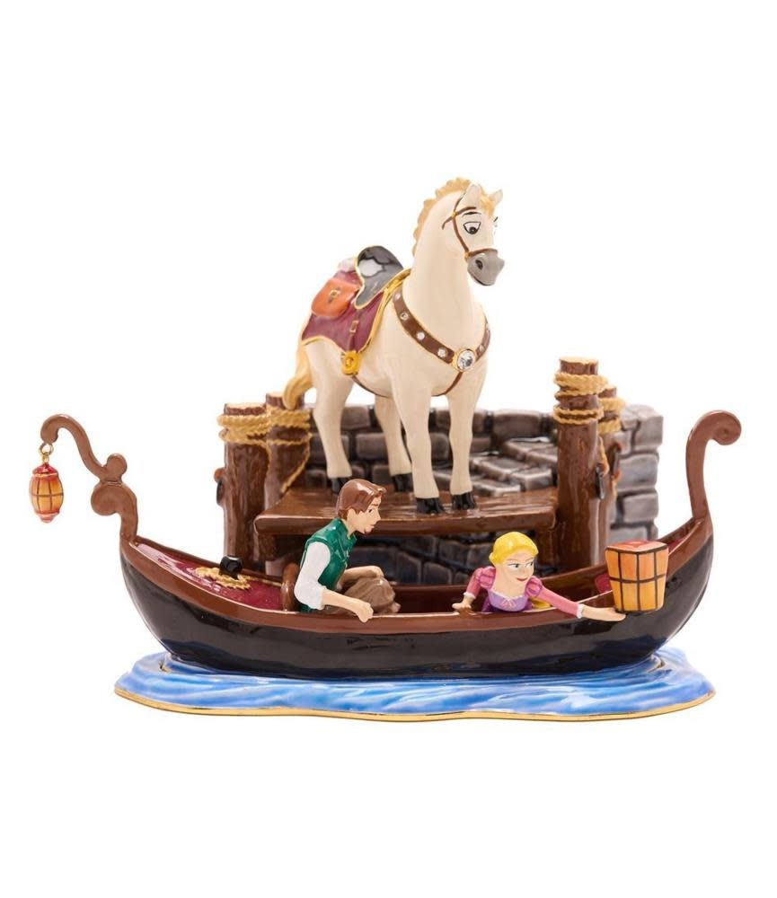 Figurine: Rapunzel & Flynn - Disney Icon Maximus Scene Trinket Box