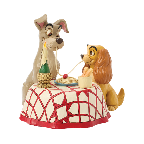Figurine: Lady & the Tramp - Dinner for Two Spaghetti