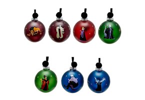 Kerstballen:  Villains - set van 7 stuks