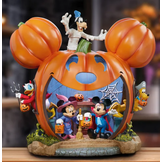 Figurine: Halloween Pompoen- Disney Mickey and Friends Halloween Pumpkin House
