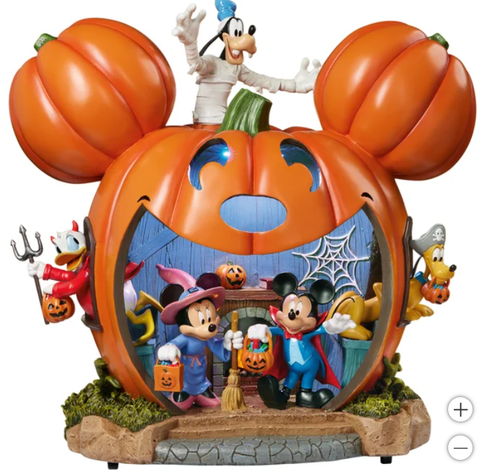 Figurine: Halloween Pompoen- Disney Mickey and Friends Halloween Pumpkin House