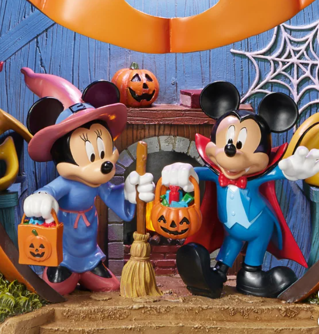 Figurine: Halloween Pompoen- Disney Mickey and Friends Halloween Pumpkin House