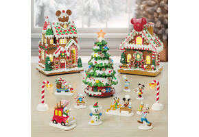 Gingerbread Village: kerstdorp 13-delig met muziek en verlichting