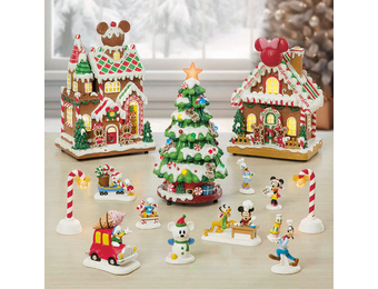 Gingerbread Village: kerstdorp 13-delig met muziek en verlichting