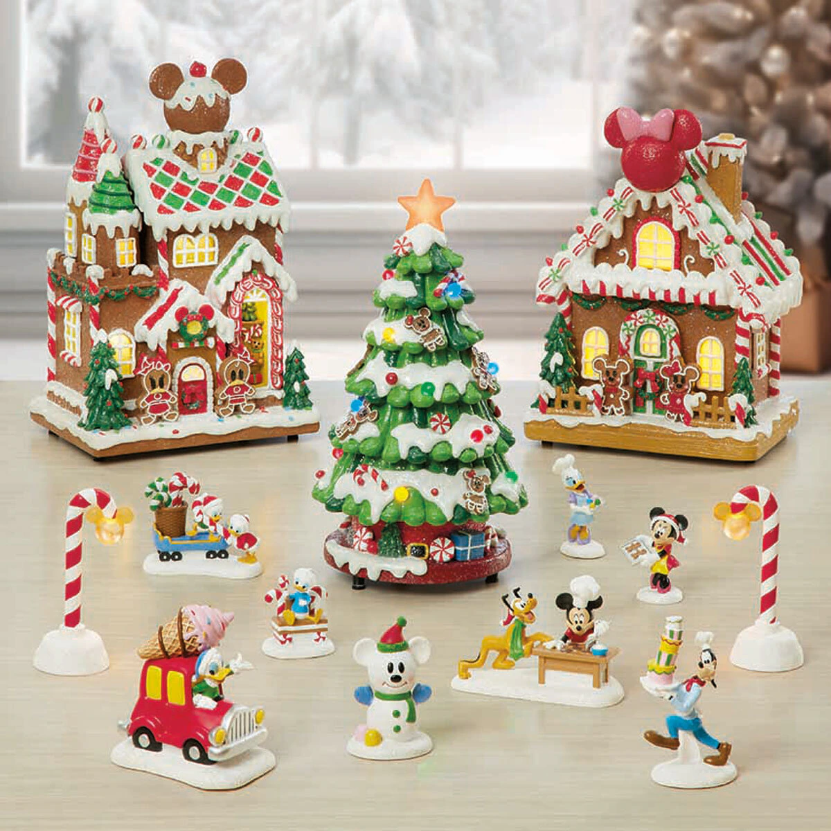 Gingerbread Village: kerstdorp 13-delig met muziek en verlichting